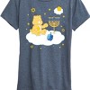Women's - Care Bears - Hanukkah Menorah on Cloud Short Sleeve Graphic T-Shirt - 2 of 4