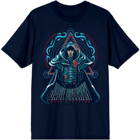 Bioworld Jace Beleren Men's Navy Graphic T-shirt-S, Size: Small, Gray