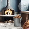 Round Galvanized Steel, Trash Can with Lid - Durable Metal Bucket for Backyard, Lawn, Garden and Yard Use - 4 of 4
