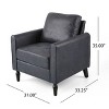 Modern Club Chairs Upholstered Club Chair Single Sofa Chair For Living Room-Christopher Knight Home - 3 of 4