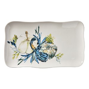 tagltd Autumn Botanical Reactive Glaze Platter - 1 of 2