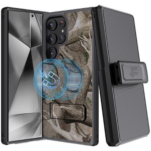 Nakedcellphone Combo for Samsung Galaxy S24 Ultra - Rugged Phone Case with Stand and Belt Clip Holster - 1 of 4