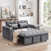 MAYEERTY Modern Dark Grey Sofa Bed - 3 Adjustable Lengths, USB & Ashtray - 2 of 4