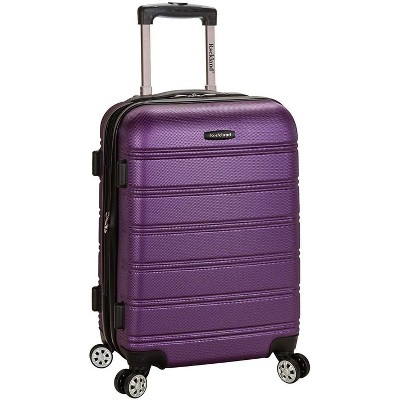 Paaaawaters Hardside Expandable Spinner Wheel Luggage, Purple, Carry-On 20 inches