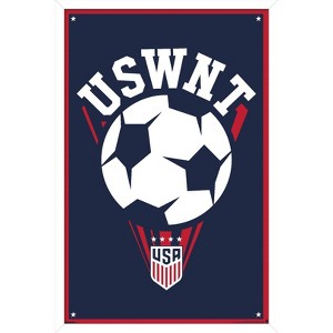 Trends International US Soccer - USWNT Logo 25 Framed Wall Poster Prints - 1 of 4