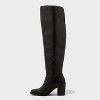 Women's Kendall Over the Knee Boots - Universal Thread™ Black - 2 of 3