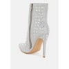 Frostin Pointed Toe Rhinestones Stiletto Boots - 3 of 4