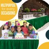 Crown Display 6 pack Disposable Plastic Tableskirts - 29" x 14 Ft ruffled Table Skirt with Adhesive Strip - 6 Count - 2 of 4