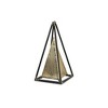 Cheung's Isaben Metal Bronze and Black Pyramid Décor - 2 of 4