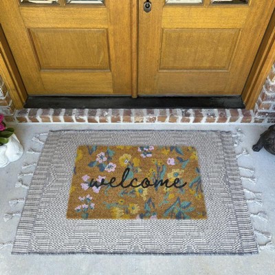 Braided Outdoor Rug With Fringe Neutral/ivory - Threshold™ Designed With  Studio Mcgee : Target