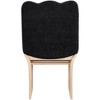 Meridina Furniture,Shaw Black Chenille Fabric Upholstered Dining Chair - 3 of 4