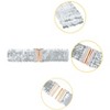 INSPIRE CHIC Women's Shinny Wide Waist Belts Interlock Buckles Sequins Decor Stretchy Belts 2 Pcs 23.62" - 2 of 4