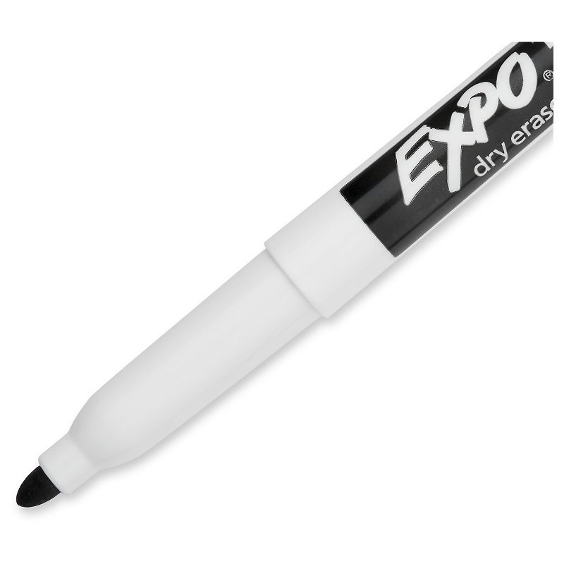 Expo 10pk Dry Erase Markers Fine Tip Black, 3 of 7