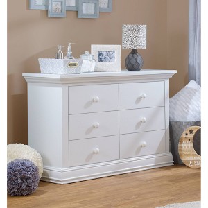 Sorelle Paxton 6 Drawer Double Dresser - White - 1 of 2