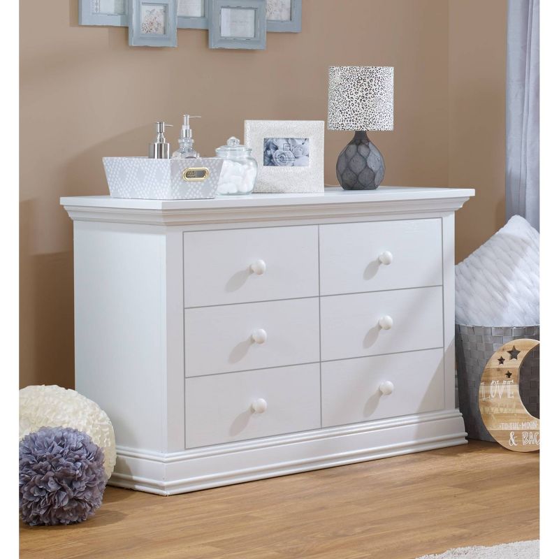 Sorelle Paxton 6 Drawer Double Dresser - White, 2 of 3
