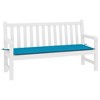 vidaXL Garden Bench Cushion Blue 78.7"x19.7"x1.2" - Durable Oxford Fabric Outdoor Cushion with Foam Filling, Lightweight and Sized for Most Benches. - 3 of 4