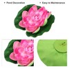 Unique Bargains Artificial Lotus Flower for Garden Ponds Pool Decoration 6 Pcs - 3 of 4