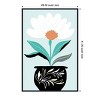 Amanti Art A Big Flower in A Black Vase by Casa Cartissi Framed Canvas Wall Art - 4 of 4
