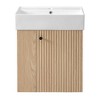 Kumasinova 21.6" Freestanding/Floating Bathroom Storage Cabinet,Bathroom Vanity with Ceramic Sink,Right/Left-Side Bathroom Cabinet for Small Bathroom - 2 of 4