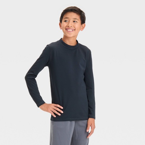 Boys long sleeve black top best sale