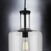 Urban Ambiance Luxury Luxe Industrial Pendant Light,  15.5"H x 9.45"W,  Midnight Black Finish, UHP3711 - 4 of 4