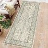 Fulvari Runner Vintage Boho Floral Style Non-Slip Low Pile Washable Rugs for Entryway Kitchen Living Room Front Door Carpet Pink Camel - 3 of 4