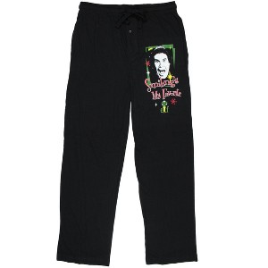 Elf Buddy Smiling's My Favorite Mens' Lounge Sleep Pajama Pants - 1 of 3