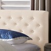 Contemporary  King Size Bed Frame with Button Tufted Diamond Stitching, Plush Upholstered Platform Bed Frame with Headboard -Christopher Knight Home - 4 of 4