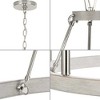 Progress Lighting Galloway 6-Light Chandelier, Brushed Nickel, Steel, Grey Washed Oak, No Shade - 3 of 3