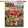 Briarwood Lane Spring House Flag 40x28 For Outdoor Farm Pups For Spring House Flag - 2 of 4