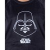 Star Wars Womens' Darth Vader Sweater and Shorts Sleep Pajama Set Black - 3 of 4