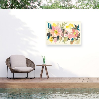 Kristy Rice Pastel Garden I Outdoor Canvas Art