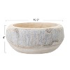 Storied Home 4" x 10.5" Hand Carved Paulownia Wood Planter: Indoor, No Drainage, Lightweight - 4 of 4