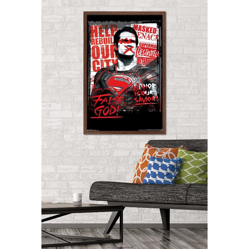Trends International DC Comics Movie - Batman v Superman - False God Framed Wall Poster Prints, 2 of 7