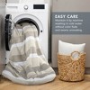 2-Piece Twin/Twin XL Stripe Textured Print Comforter Set,Neutral - 4 of 4