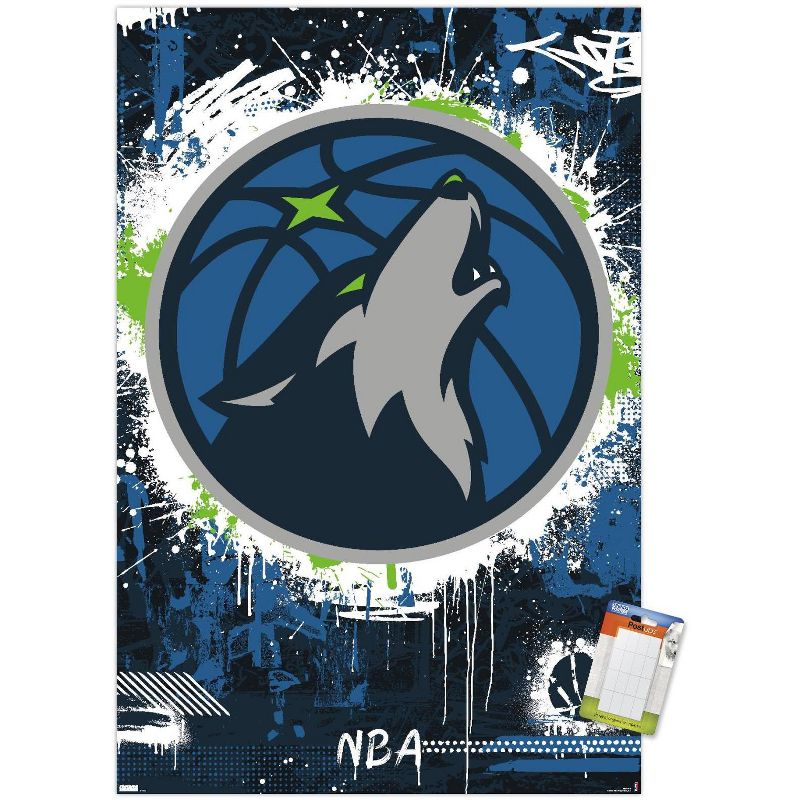 Trends International NBA Minnesota Timberwolves - Maximalist Logo 23 Unframed Wall Poster Prints, 1 of 7