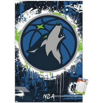 Trends International NBA Minnesota Timberwolves - Maximalist Logo 23 Unframed Wall Poster Prints