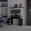 NicBex Minimalist Gaming Desk with CPU Tower&Elevated Monitor Shelf,Computer Desk Table for Home Use,Modern Study Writing Desk,Home Workstation,Black - 4 of 4