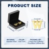 Unique Bargains Men Weddings Gift Classic Alphabet Cuff Links with Box 2 Pcs - 2 of 3