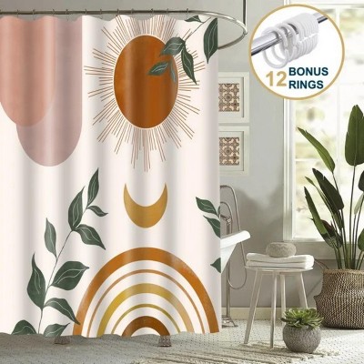 LunaLulinlk Shower Curtain with Hooks – Heavy-Duty Mold/Mildew-Resistant