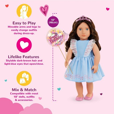 Детские куклы Our Generation 18" Regular Doll Party Theme with Balloons — фото 3