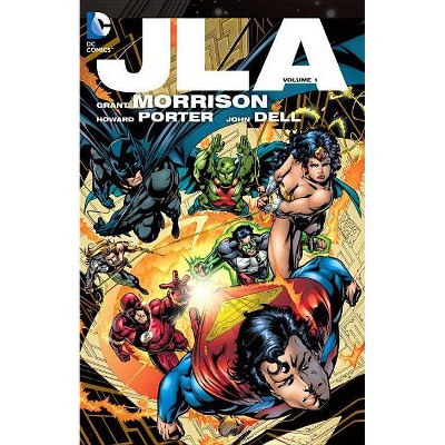 JLA, Volume 1 - (JLA Deluxe Editions) by  Grant Morrison (Paperback)