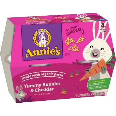 Annie's Yummy Bunny Macaroni & Cheese Cups - 5.6oz/4pk