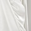 Home Boutique Reyna Window Curtain Panels Pure White 54x108 Set - 3 of 4