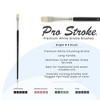 Creative Mark Pro Stroke Premium White Chungking Hog Bristle Artist Paint Brush - Bright - Natural Bristle Brush w/ Great Control Suitable for Oils, - 2 of 4