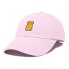 Dalix Yellow Gummy Embroidered Cotton Dad Hat Baseball Cap Adjustable Womens - 4 of 4