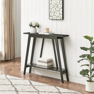 Kings Brand Furniture Console Table - Narrow Sofa Table with Storage Shelf for Hallway, Front Hall, Entryway, Living Room - 1 of 4
