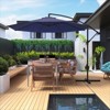 10ft Outdoor Cantilever Umbrella - Offset Patio Umbrella with Easy Tilt, 99.9% UV Protection, and Sturdy Iron Frame for Garden, Pool, Backyard - 2 of 4
