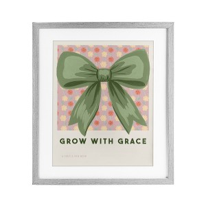 Stupell Industries Grow With Grace Ribbon Framed Print Under Glass Art - 1 of 4