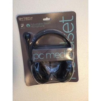 BYTECH MEDIA HEADSET WITH MIC (BLACK) BYAUOH002BK